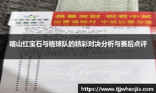 喀山红宝石与格球队的精彩对决分析与赛后点评